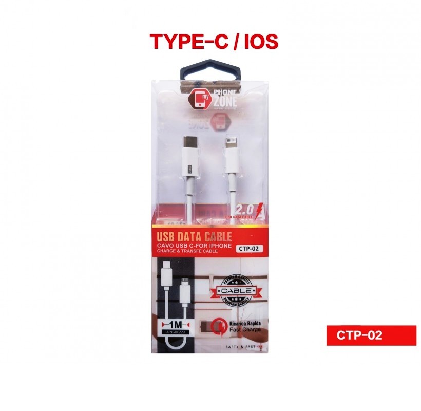 CAVO ADATTATORE USB TYPE-C/IOS FAST CHARGER