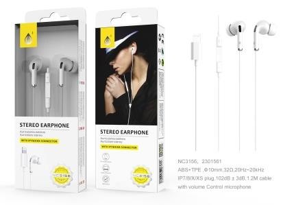 AURICOLARI CUFFIE STEREO COMPATIBILI IOS APPLE ONEPLUS 7/8/X/XS ETC