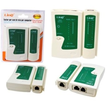 Tester Per Cavi Di Rete Per Computer  RJ45 RJ11 CAVO LAN