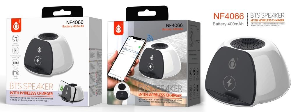 ALTOPARLATE VIVAVOCE SPEAKER BLUETOOTH BTS 3W CON WIRELESS CHARGER 5W LETTORE MP3 TF