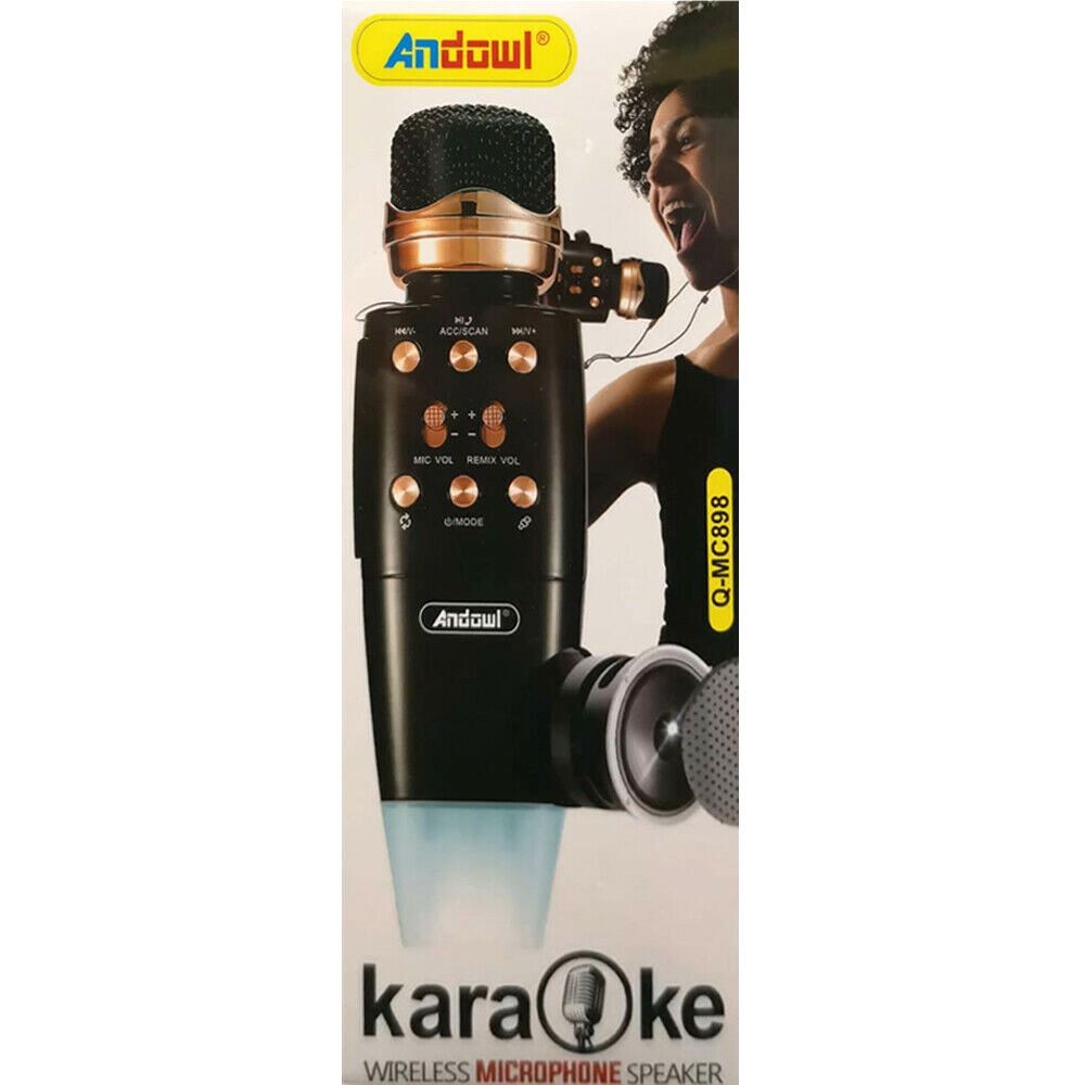 Microfono Bluetooth Wireless Speaker Karaoke Tf card MP3