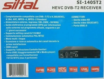 DECODER DIGITALE TERRESTRE HAVEC10 DVB-T2 H265 HDMI USB MEDIA PLAYER