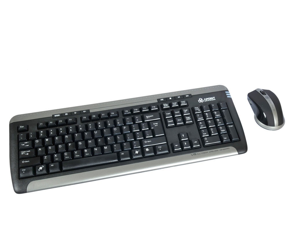 KIT TASTIERA E MOUSE WIRELESS 2.4G  DV5500 APOINT, SPED.CORR.ESPR