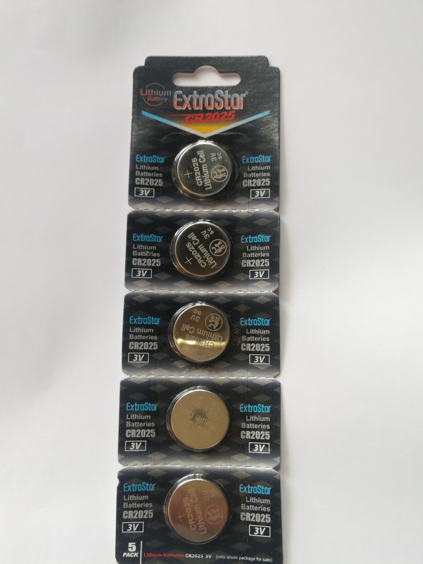 EXTRASTAR BATTERIA A BOTTONE CR2025 LITHIUM BATTERY 3V