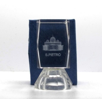 IDEA REGALO SOUVENIR ROMA ITALIA SAN PIETRO VATICANO VETRO ITALY