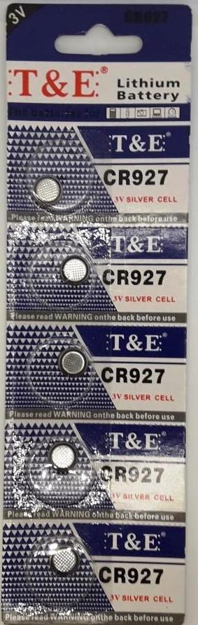 2 X SET 5 BATTERIE  PILE A BOTTONE CR927 LITIO 3V  LITHIUM BATTERIES 3V