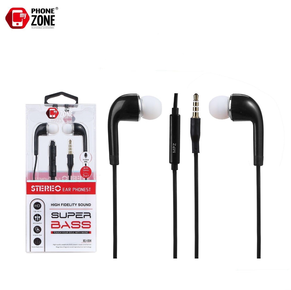 MyPhoneZone Cuffie HF Sound Stereo EarPhone Super Bass Microfono Jack 3.5'