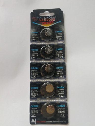 EXTRASTAR BATTERIA A BOTTONE CR1225 LITHIUM BATTERY 3V