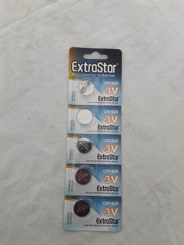 EXTRASTAR BATTERIA A BOTTONE CR1620 LITHIUM BATTERY 3V