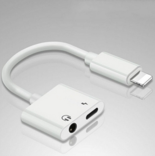 Adattatore Lightning Sdoppiatore Ricarica Cuffie Jack aux 3,5 mm Audio Per Iphone 