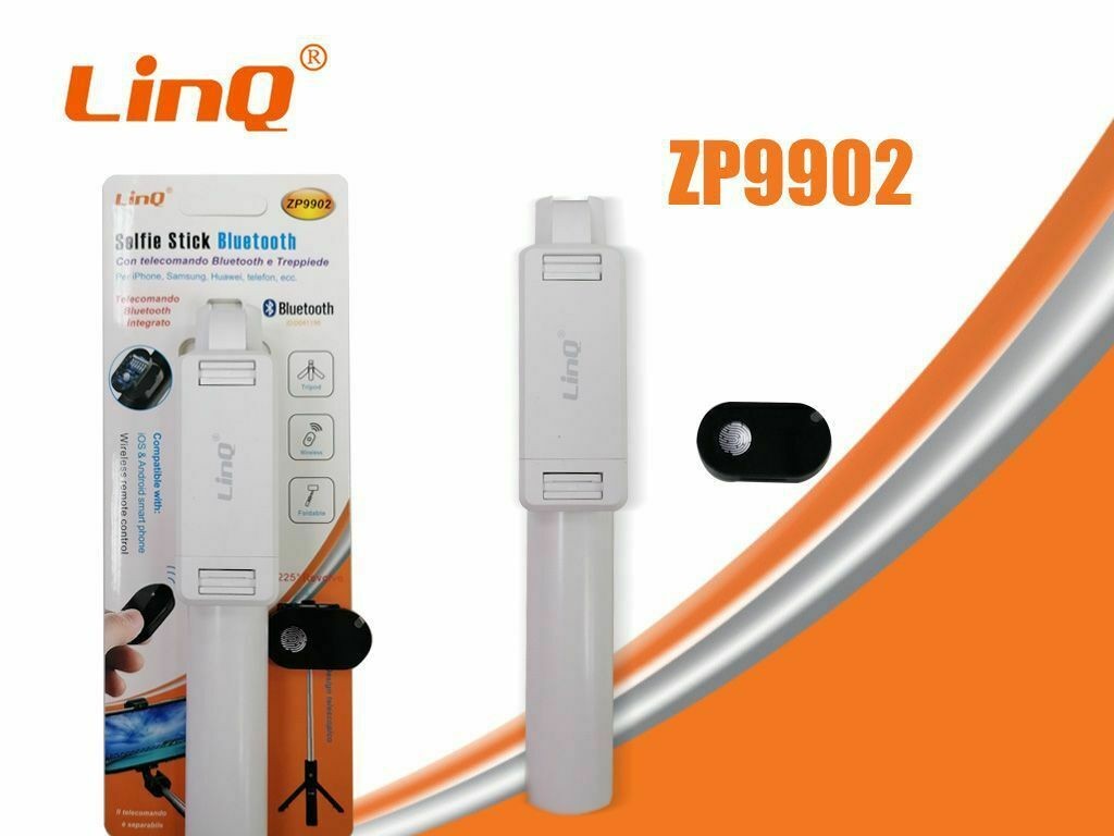 Asta Supporto Selfie Autoscatto Allungabile Bastone Bluetooth Linq Zp9902