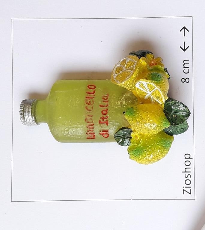 Calamita Frigo Magnete  Souvenir Italia Limoncello  Fridge Magnet Italy
