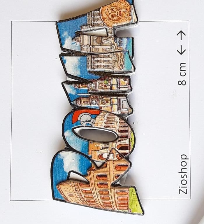 Calamita Magnete Frigo Souvenir ROMA Fridge Magnets Souvenir From Rome Italy