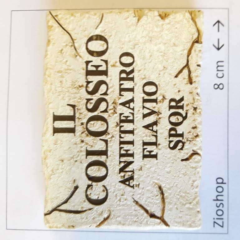 Calamita Frigo Magnete Souvenir Targa Roma Il Colosseo Anfiteatro Flavio Fridge Magnet Italy Rome