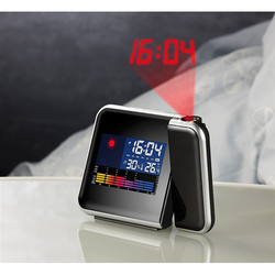 Orologio Sveglia Igrometro Digitale con Proiettore Temperatura Data Snooze da Comodino 8190