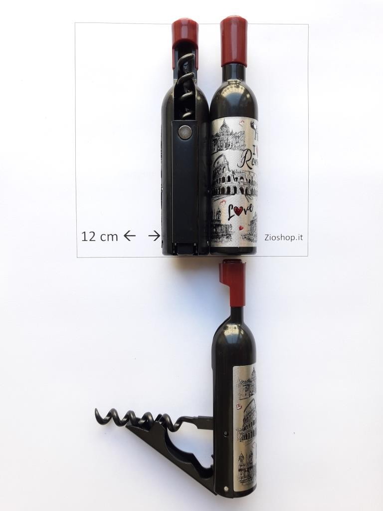 Calamita Frigo Magnete  Apri bottiglia Cavatappi Souvenir Roma Italy