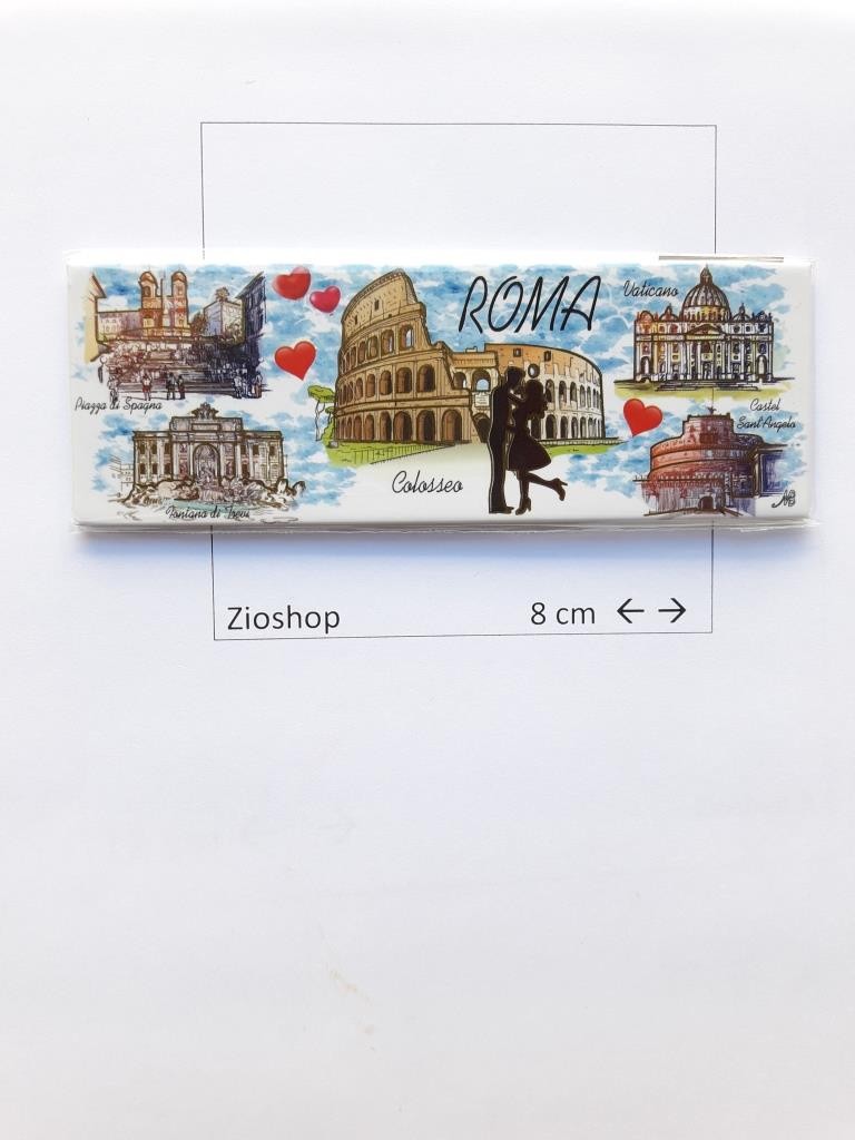 Calamita Stampa Magnete Frigo Souvenir Innamorarsi a Roma Love Rome Fridge Magnets 4123