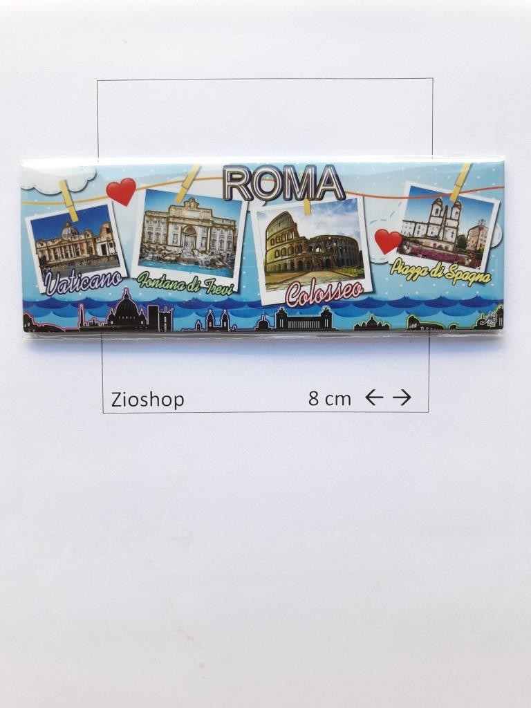 Calamita Magnete Frigo Souvenir Foto Ricordi Roma Stampa Fridge Magnets 4125