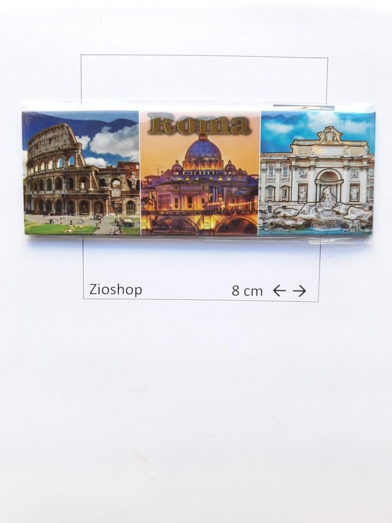 Calamita Magnete Frigo Souvenir Stampa Monumenti Roma Fridge Magnets 4128