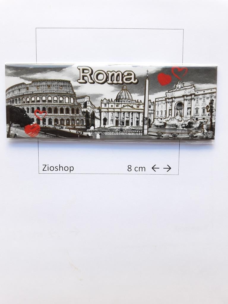 Calamita Magnete Frigo Souvenir Stampa Monumenti Roma Fridge Magnets 4129