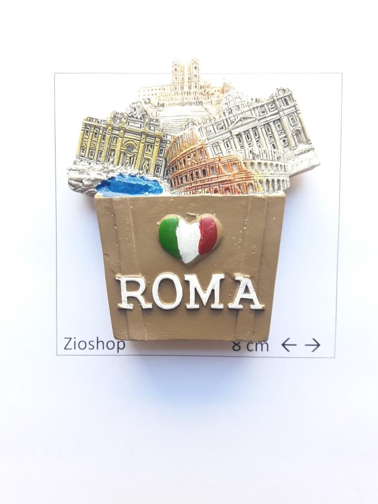 Calamita Magnete Frigo Souvenir Monumenti Roma Gift Box fridge magnets Rome