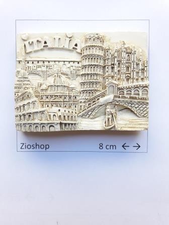 Calamita Frigo Magnete Souvenir ITALIA Effetto Marmo Fridge Magnet From Italy 
