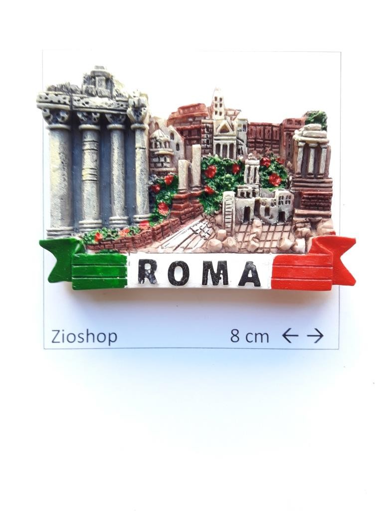 Calamita Magnete Frigo Souvenir Roma Foro Romano fridge magnets Italy Rome