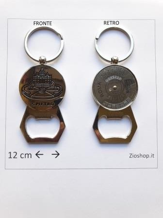 Portachiavi Apribottiglie Souvenir Roma S. Pietro Calendario Perpetuo Porta Chiave keychain Rome Italy