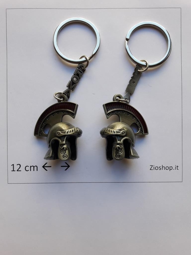 Portachiavi  Souvenir Roma  ELMO CENTURIONE ROMANO Porta Chiave in Metallo keychain Rome Italy