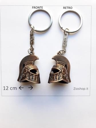 Souvenir Roma Portachiavi  ELMO CENTURIONE Porta Chiave in Metallo  keychain Rome Italy