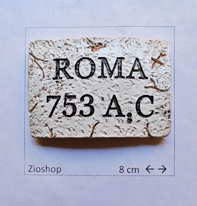 Calamita Frigo Magnete Souvenir ROMA 753 A.C. Fondazione Natale Rome Italy Fridge Magnet