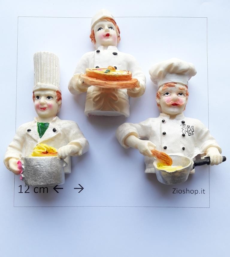 Calamita Frigo Magnete Cuoco happy Chefs Collezione Fridge magnets 