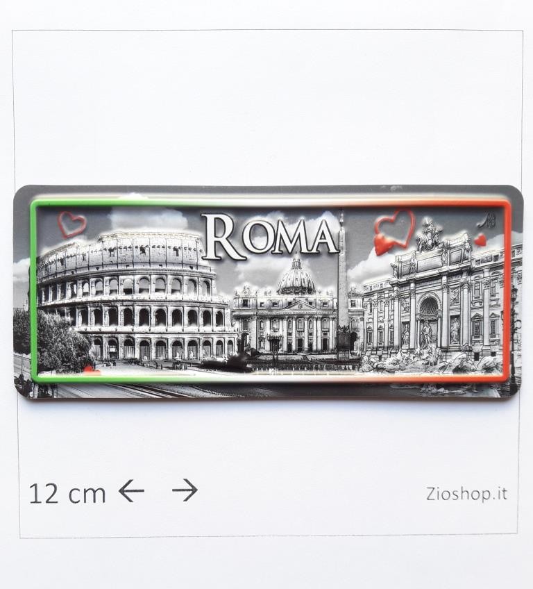 Calamita Magnete Frigo Souvenir Stampa Monumenti Alto Rilievo Roma Fridge Magnets 4276