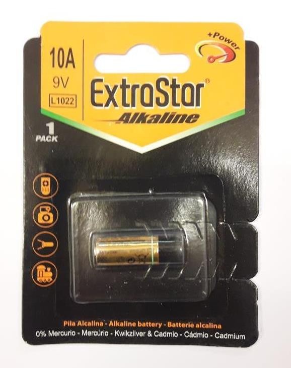 EXTRASTAR BATTERIA ALKALINE BATTERY 10A L1022 9V 50mAh