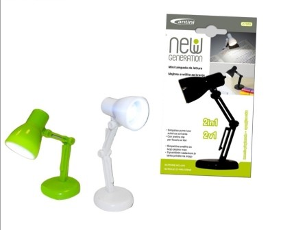 Mini Lampada Da lettura Scrivania Snodabile Luce Pieghevole Con Clip Libro