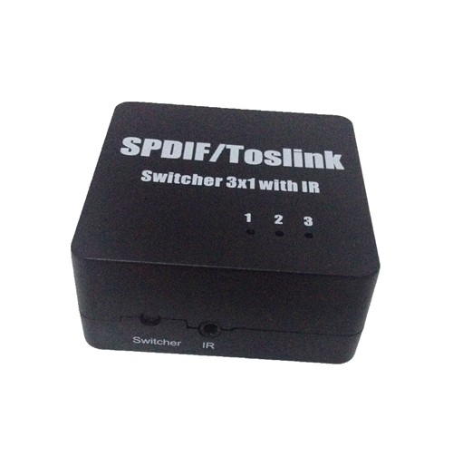 SWITCH 3X1 SPDIF/TOSLINK CON TELECOMANDO WITH REMOTE CONTROL