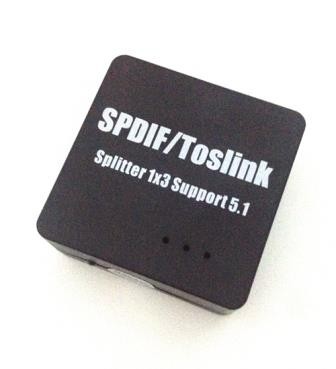 SPLITTER 1X3 SPDIF/TOSLINK SUPPORTO AUDIO 5.1