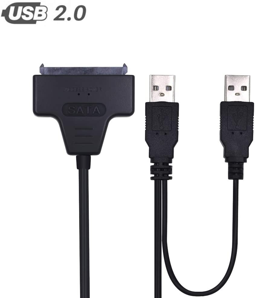 Cavo Adattatore USB2.0 da USB2.0 a SATA da 22 Pin per connettore per Disco Rigido SATA da 2,5"per Disco Rigido per Laptop