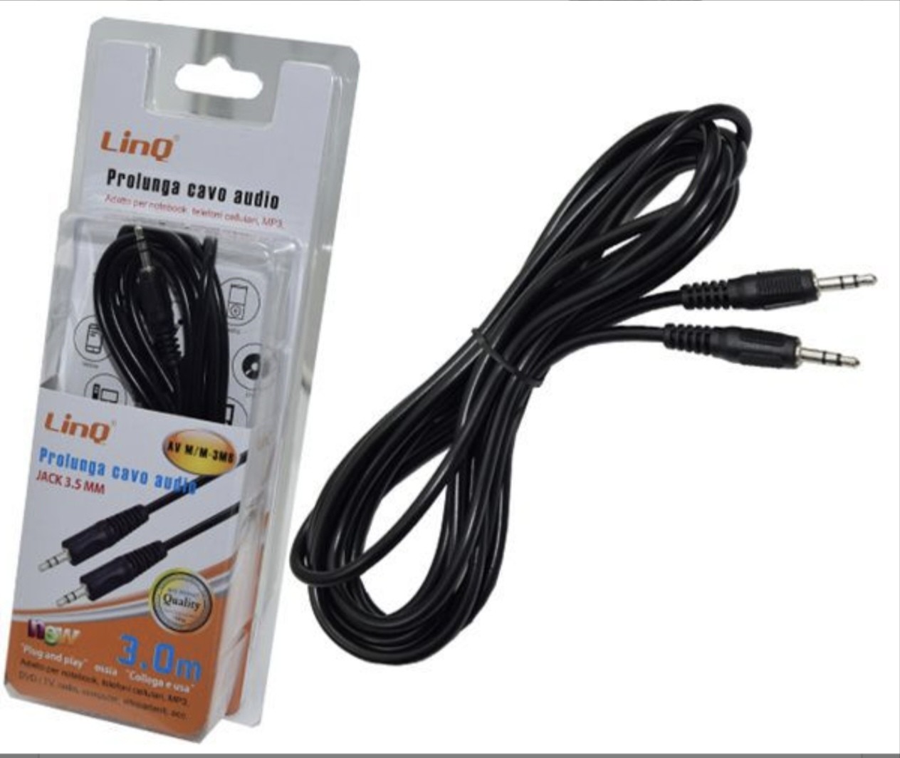 CAVO DA JACK 3,5 M/M DA 3m AV M/M-3MB