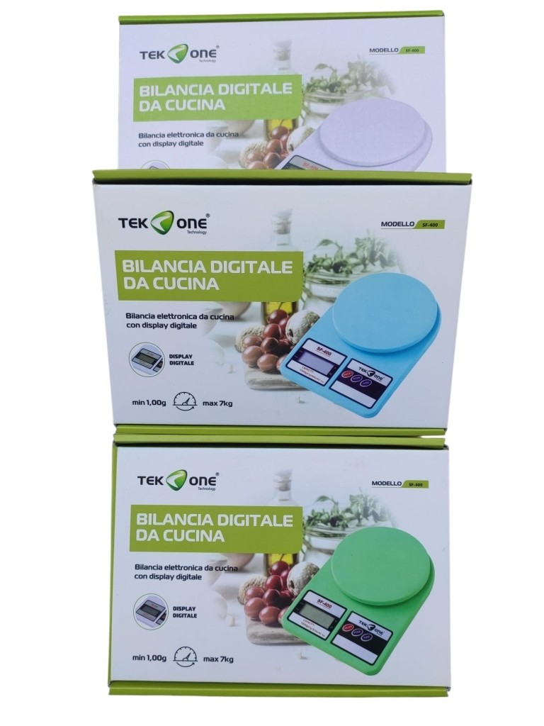 TEKONE BILANCIA DA CUCINA DIGITALE MIN. 1g/MAX. 7KG SF-400