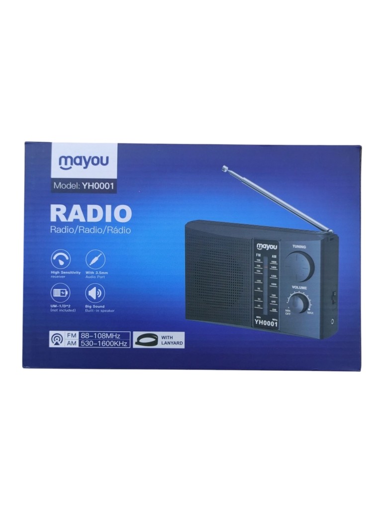 MAYOU RADIO PORTATILE NERO YH0001 7600012
