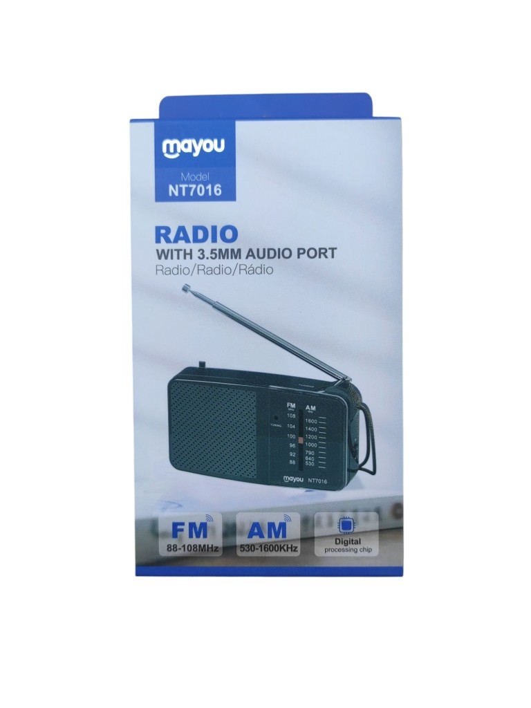 SOAR MAYOU RADIO PORTATILE NERO NT7016  2700162  8435606739214