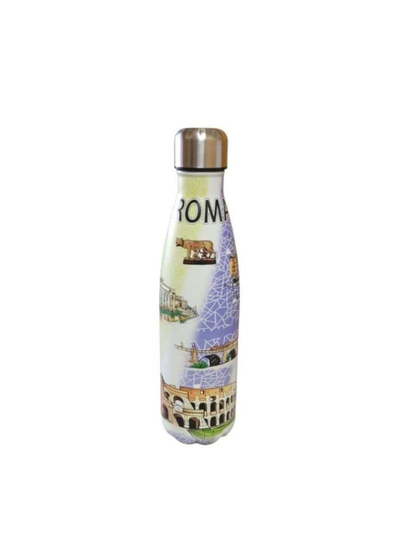 BORRACCIA TERMICA 500 ML CON DOPPIA PARETE ISOLANTE IN ACCIAIO INOX DESIGN ROMA 5675