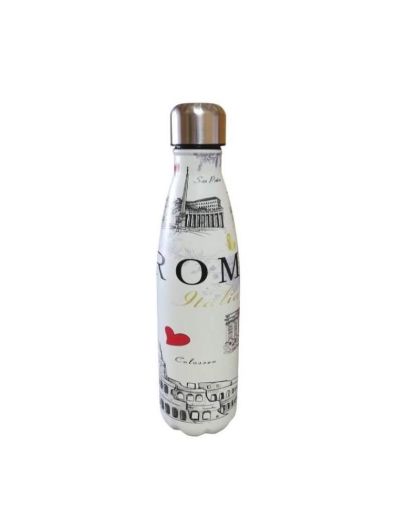 BORRACCIA TERMICA 500 ML CON DOPPIA PARETE ISOLANTE IN ACCIAIO INOX DESIGN ROMA 5676