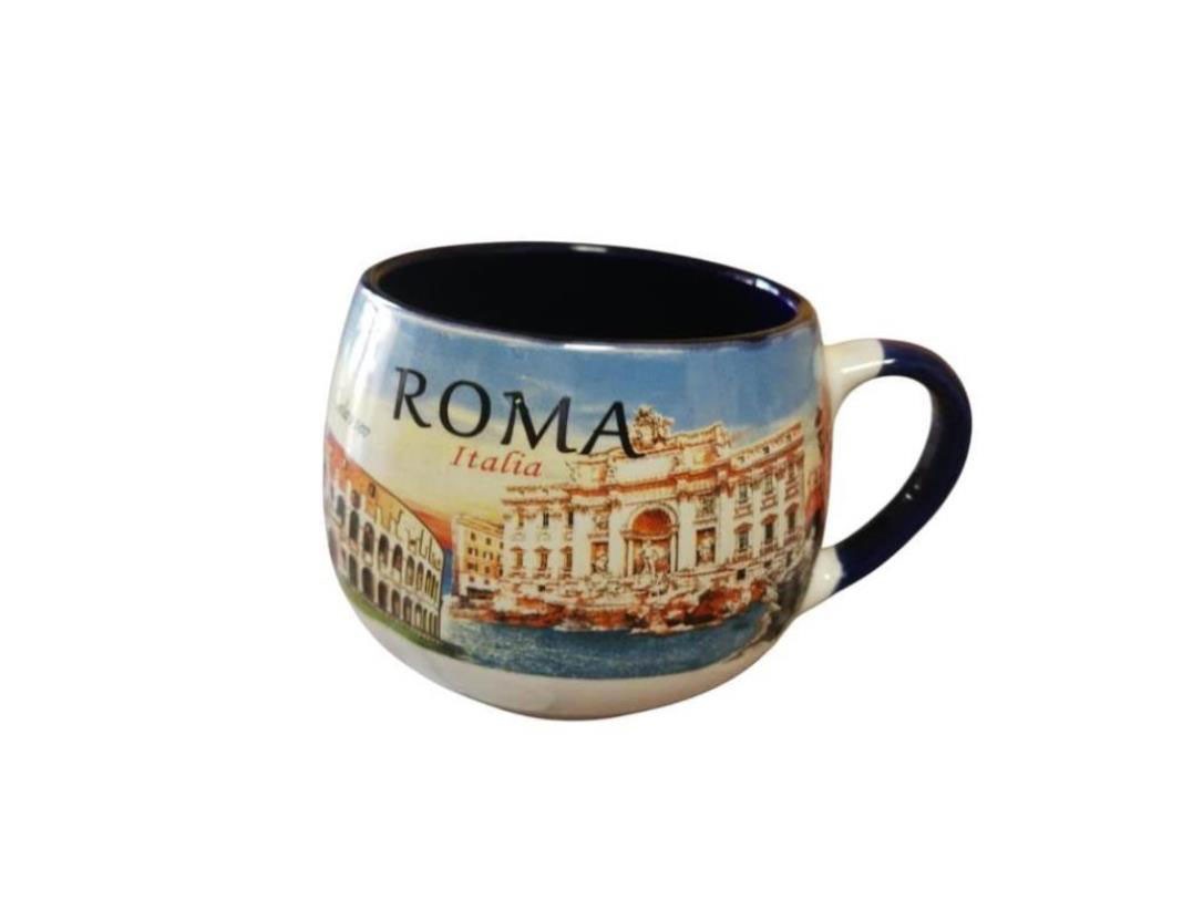 TAZZA ROTONDA PER LA CUCINA CON MANICO Tazza da cappuccino in ceramica ROMA 5689