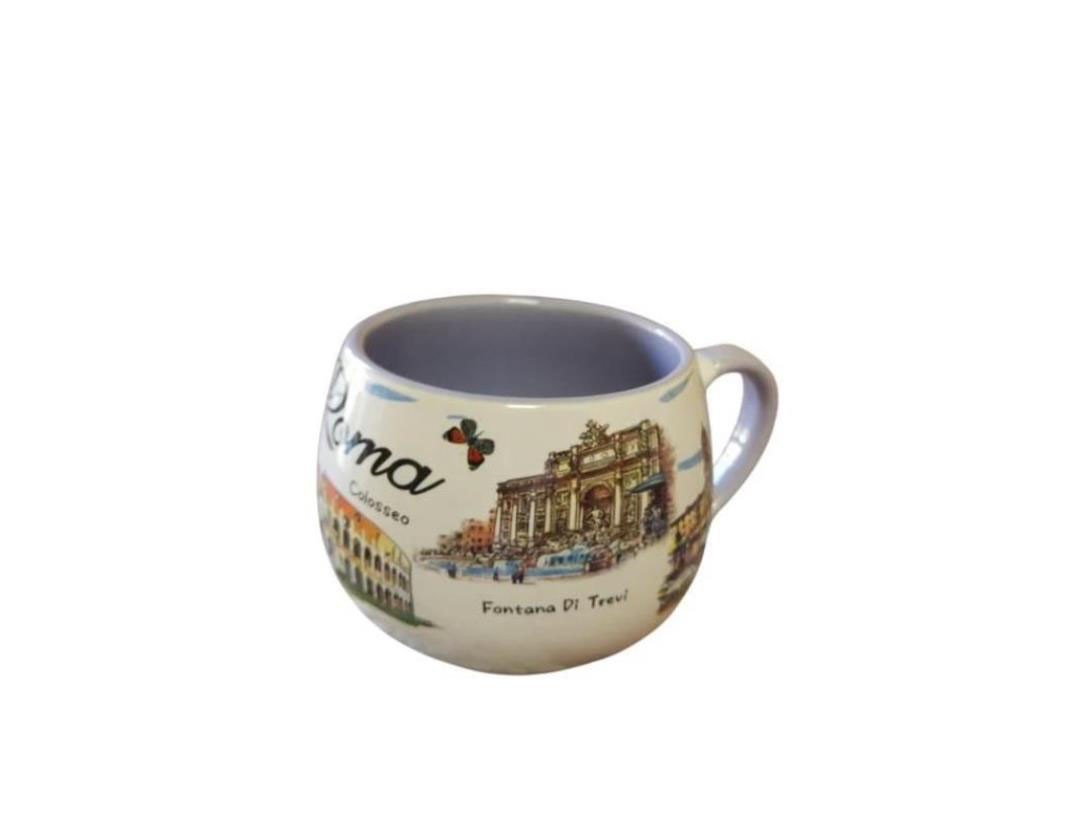 TAZZA ROTONDA PER LA CUCINA CON MANICO Tazza da cappuccino in ceramica ROMA 5690