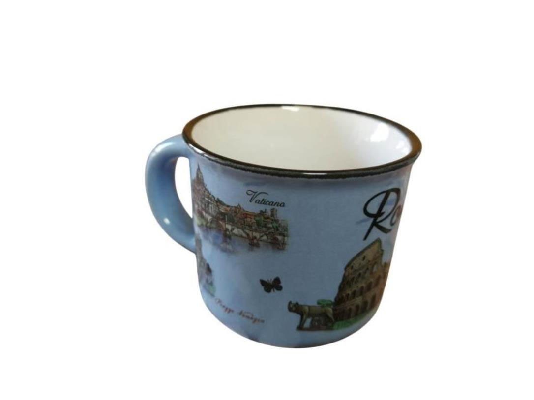 TAZZINA DA CAFFE' DIAMETRO 6cm H5.3cm ROMA 5694