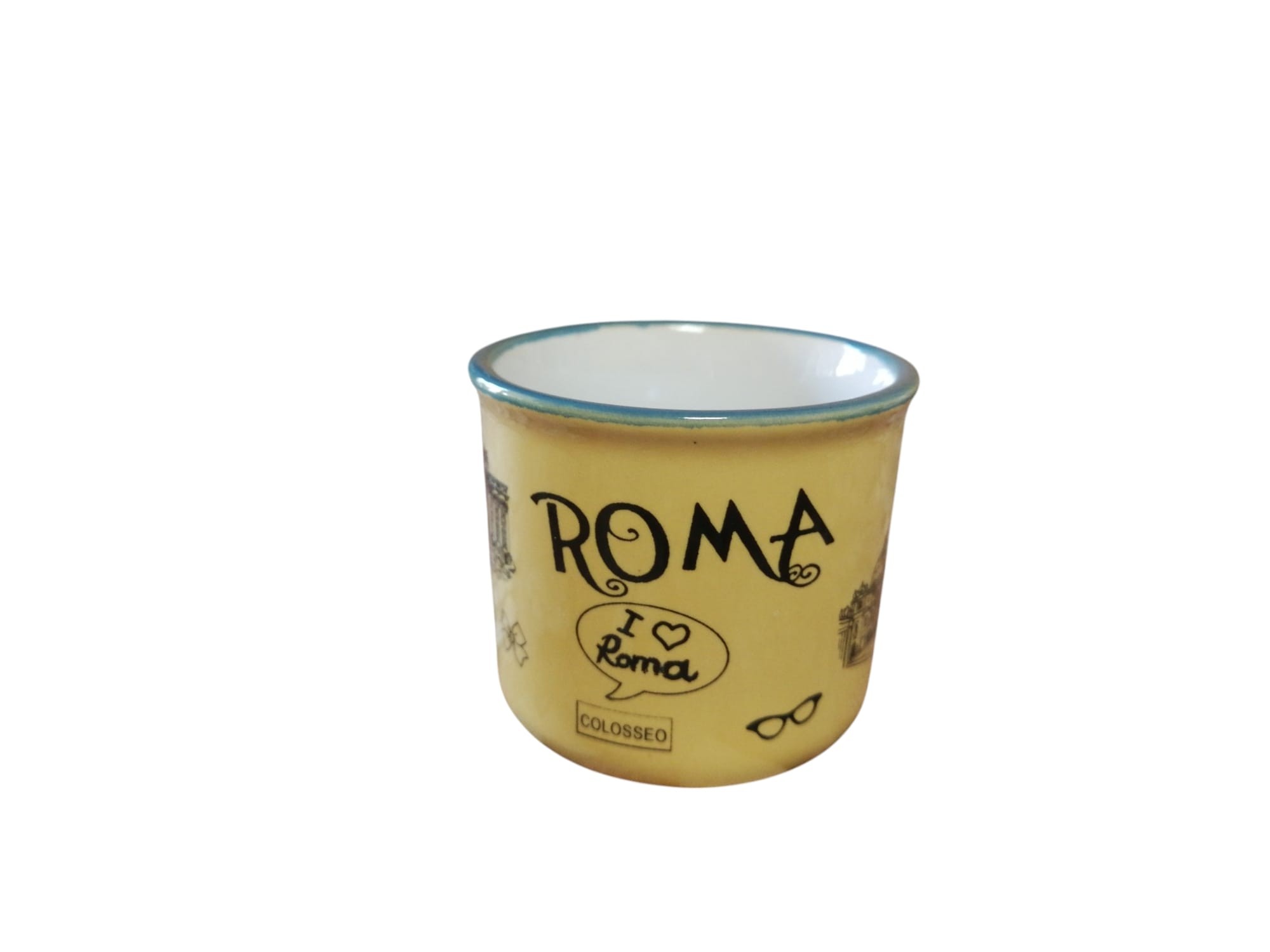 TAZZINA DA CAFFE' DIAMETRO 6cm H5.3cm ROMA 5696