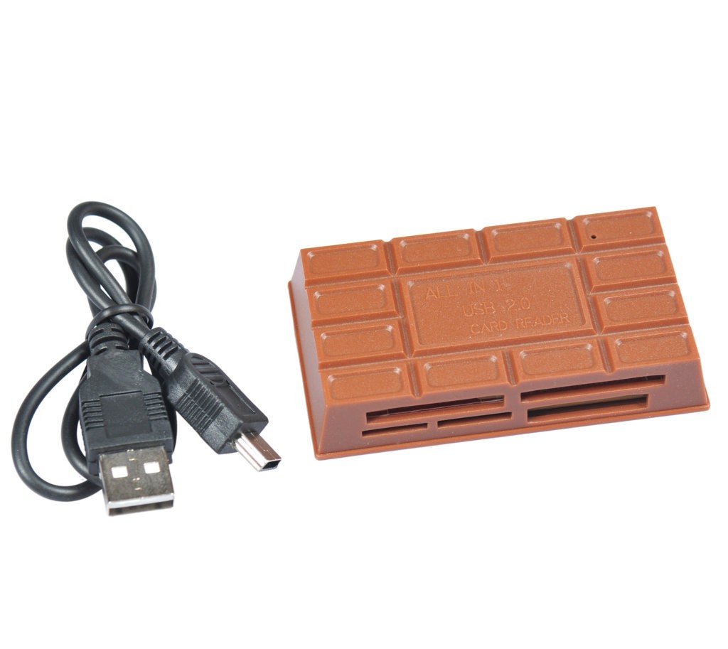 MEMORY CARD READER ALL IN ONE CHOCOLATE DESIGN