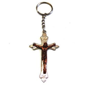 SOUVENIR FROM ITALY " PORTACHIAVE KEYCHAIN SANTI NELLA GOCCIA D'ACQUA" 
